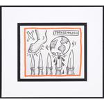 4 Keith Haring Screenprints; IX, X, XX, XVIII